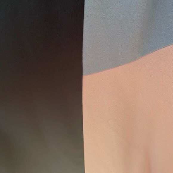 Anthropologie hutch contemporary abstract art color block wrap crepe dress - Picture 12 of 14